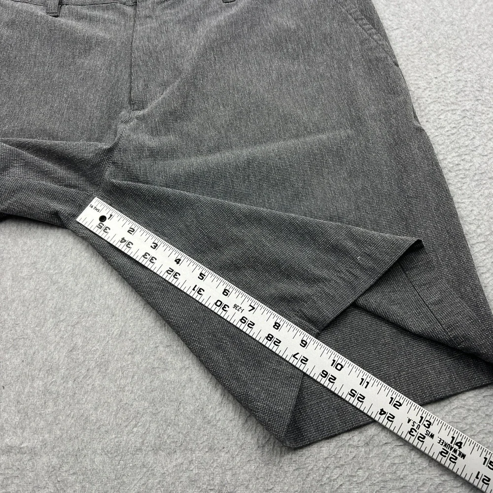 Adidas Crosshatch Shorts Mens 36 Grey Golf Performance Stretch Flat Chino HA1462